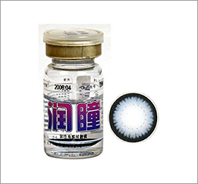 韩国润瞳双蓝年抛型